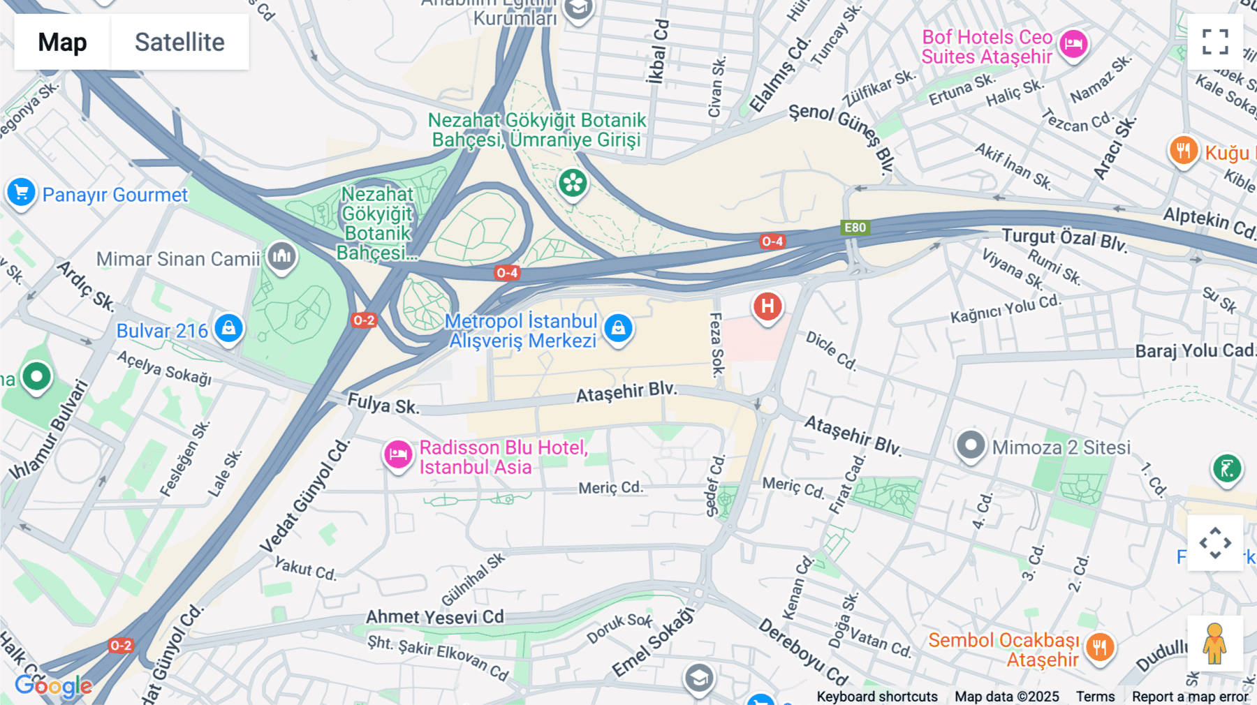 Click for interative map of Atatürk Mah. Ertuğrul Gazi Sok, Metropol İstanbul Sitesi Ataşehir /İstanbul, Istanbul