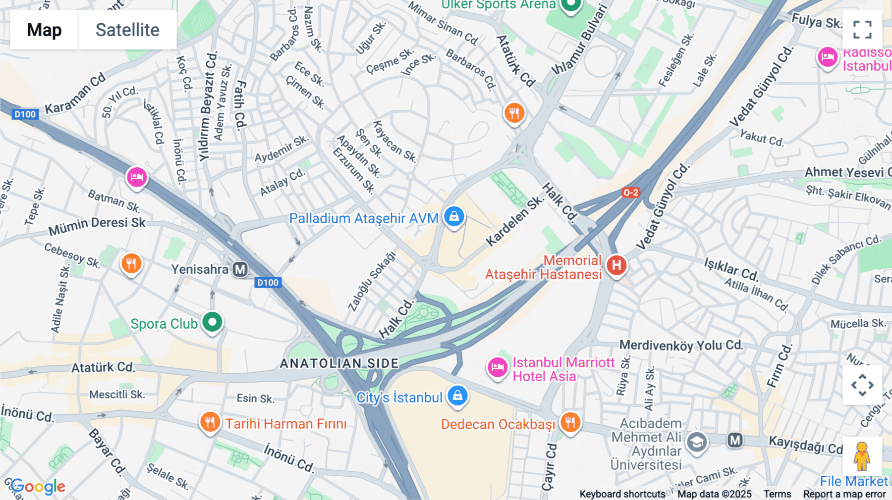 Click for interative map of Halk Caddesi No: 8/A, Kat 2 & 3, Palladium Ofis ve Residence BinasÄ±, Istanbul