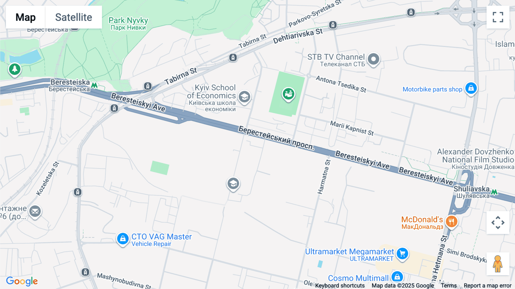 Click for interative map of 53 Peremogy Avenue, Kiev