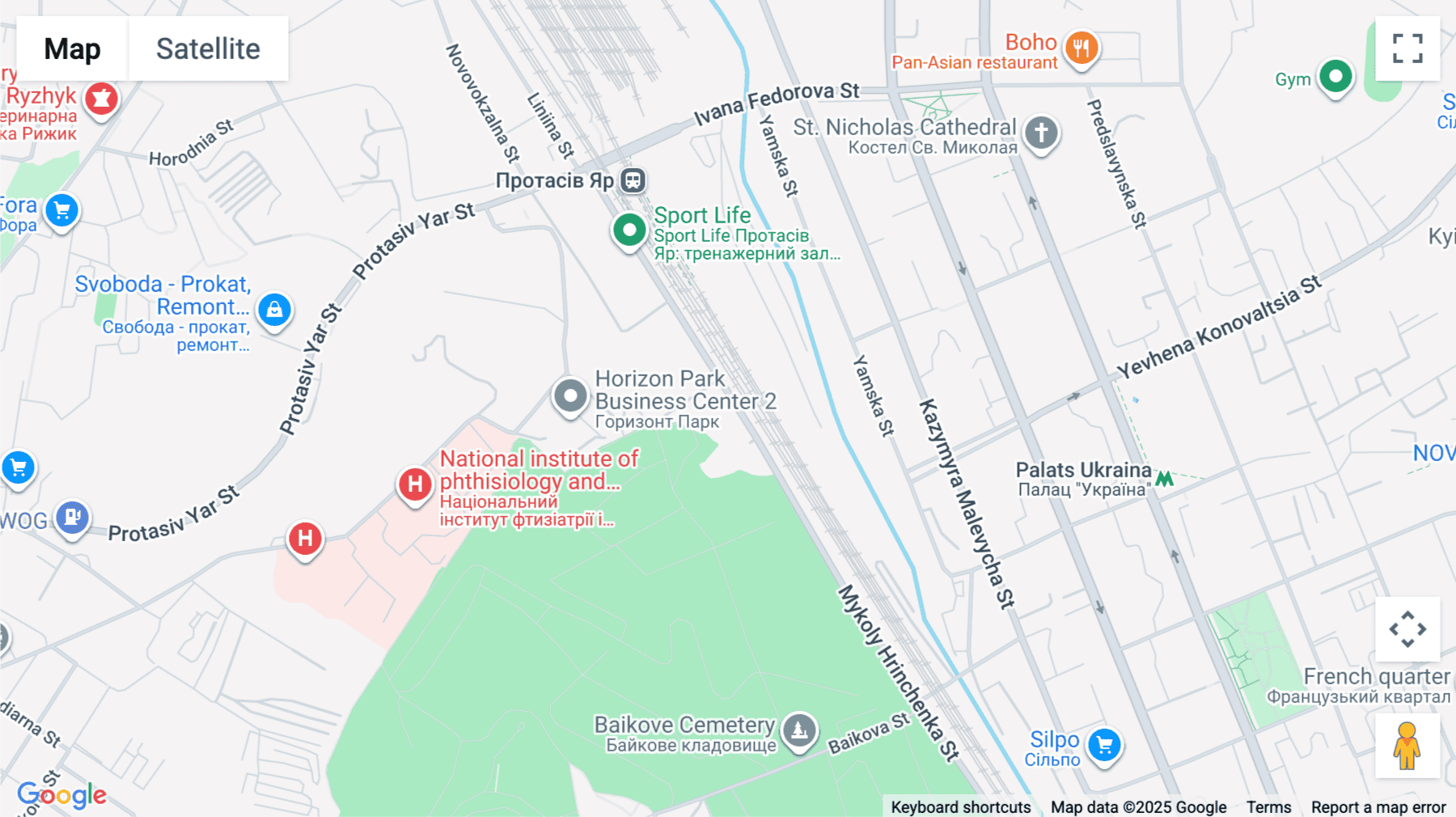 Click for interative map of 4 Mykoly Hrinchenko Street, Kiev