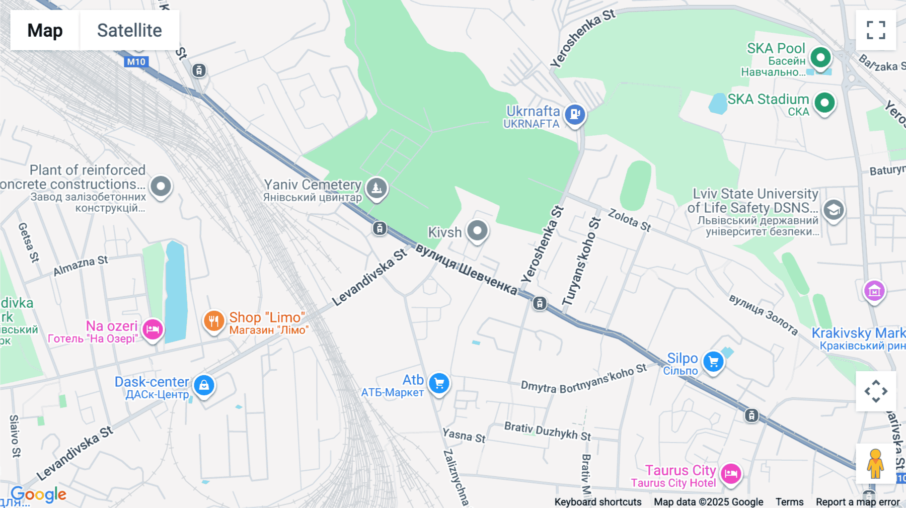 Click for interative map of 120 Shevchenko Street, Lviv 