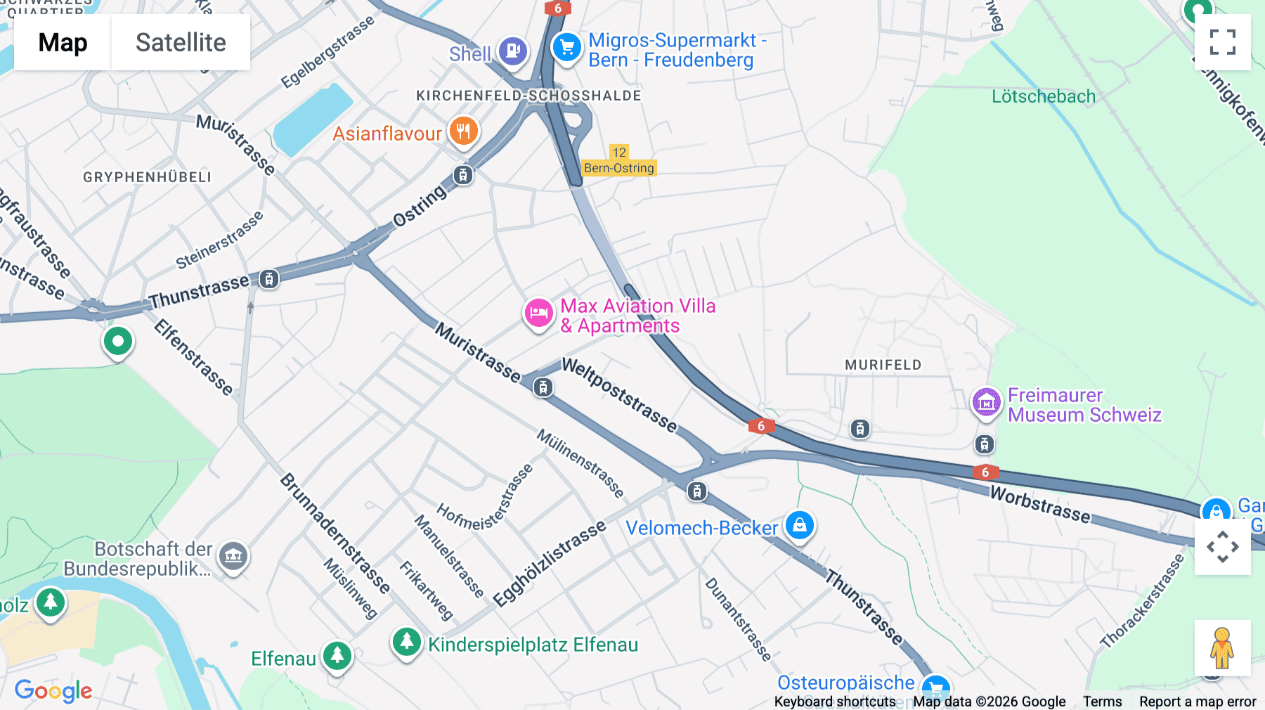 Click for interative map of Weltpoststrasse 5, Bern