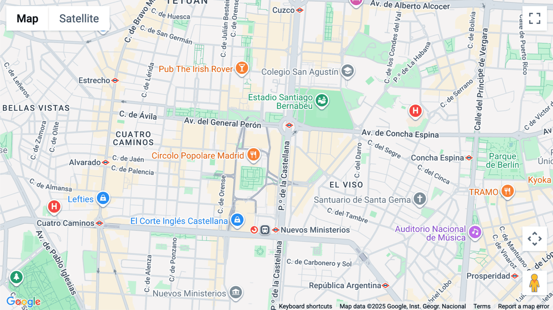 Click for interative map of Paseo de la Castellana, 91, 2nd floor, Madrid
