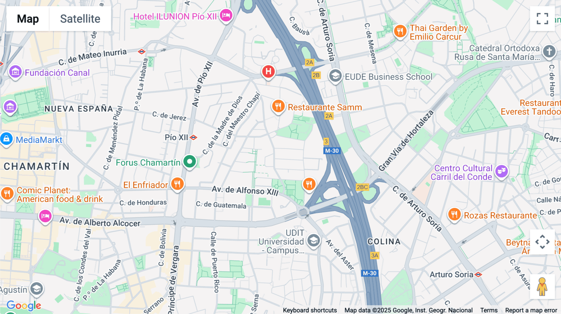 Click for interative map of Calle Torregalindo, 1, Madrid