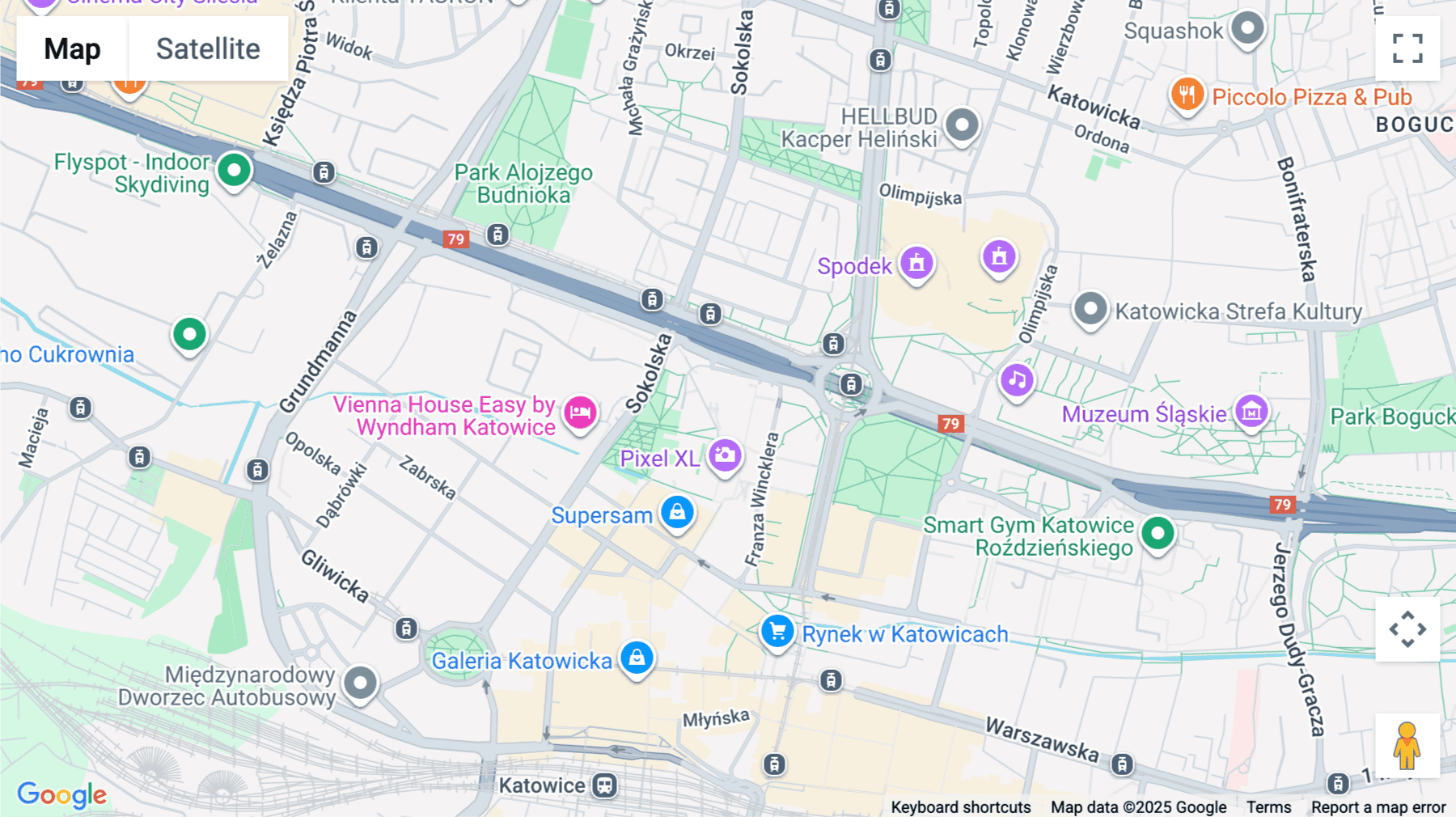 Click for interative map of Chorzowska Street 6, 5th floor, Katowice