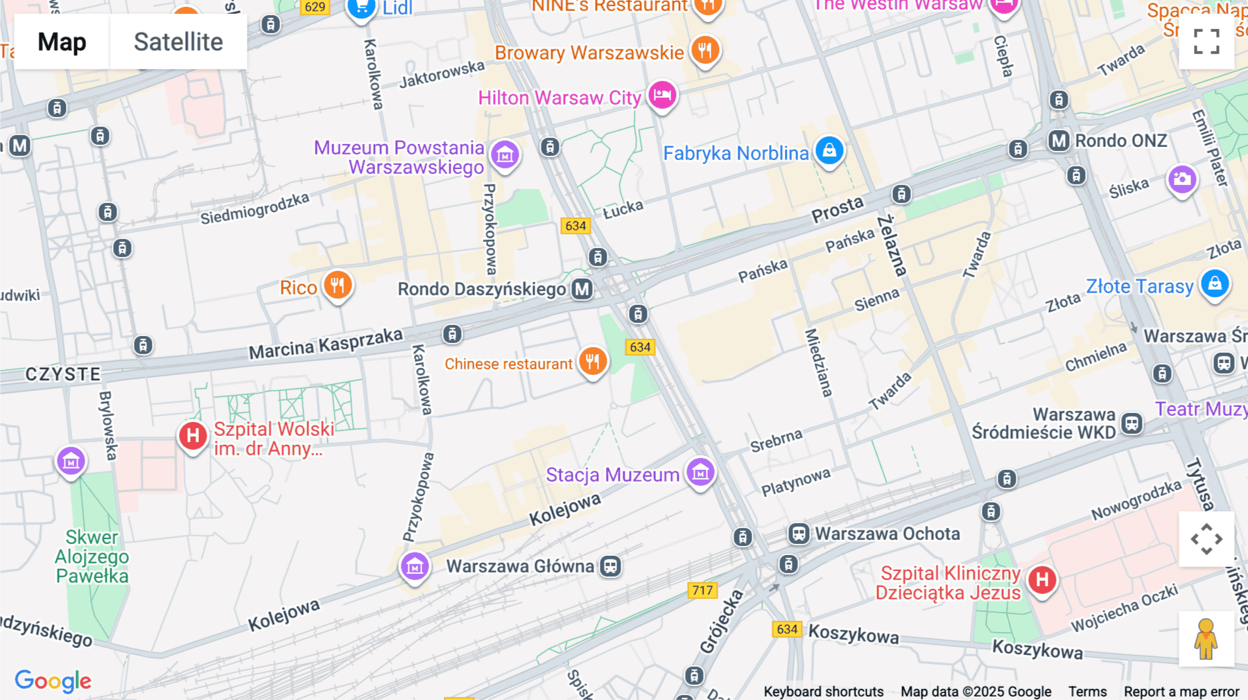 Click for interative map of Rondo Daszyńskiego 2b, Warsaw