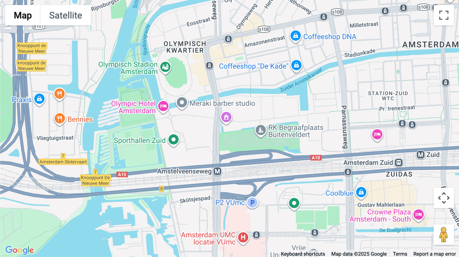 Click for interative map of Fred Roeskestraat 115, Amsterdam