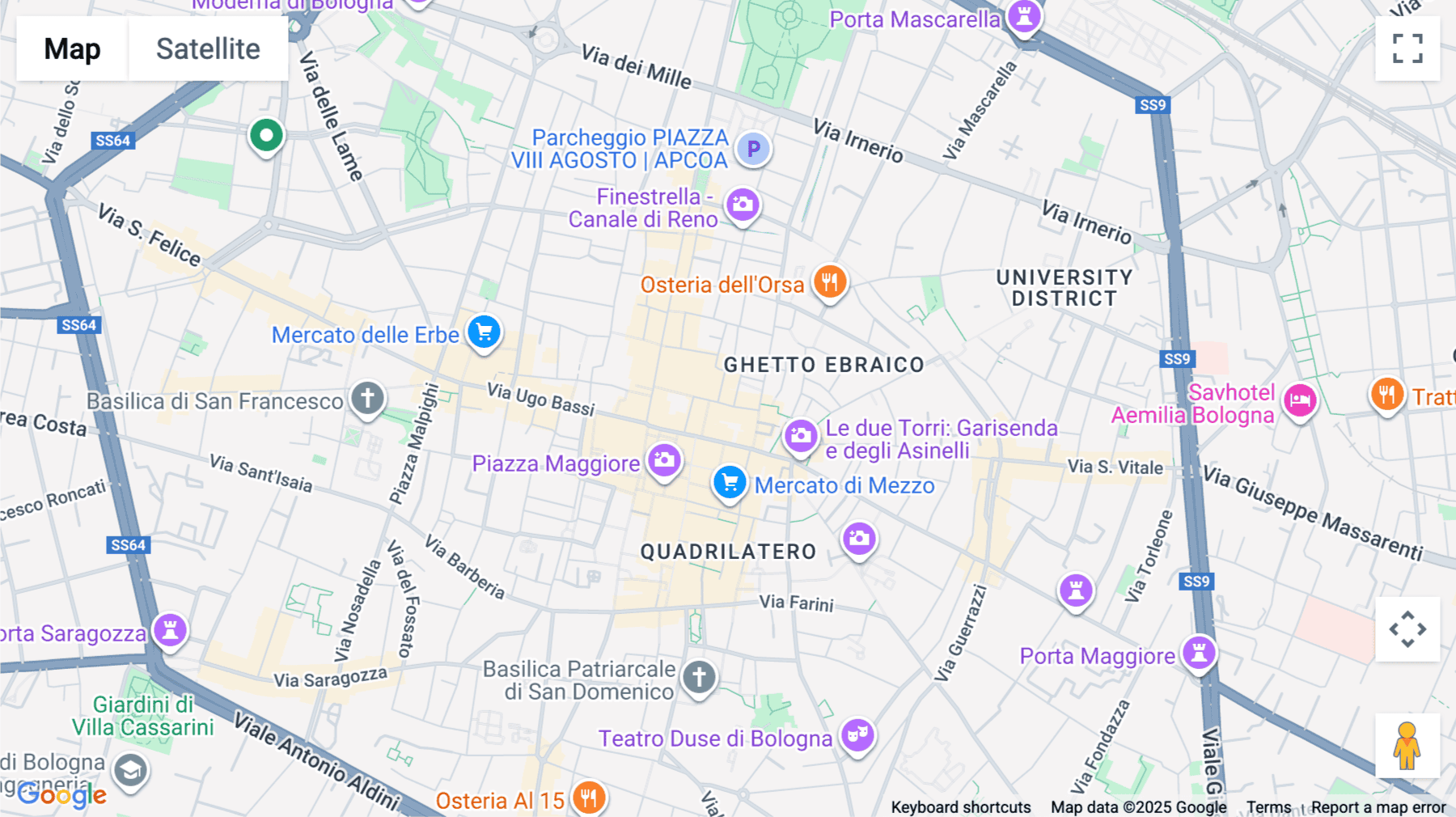 Click for interative map of Via Altabella 17, Bologna