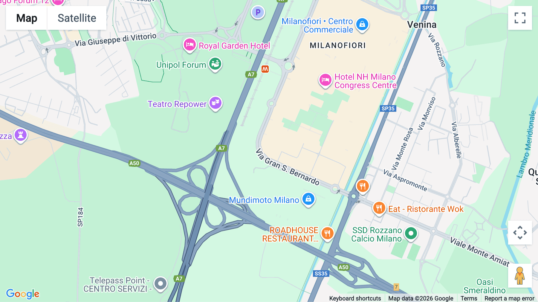 Click for interative map of Assago Milanofiori Strada 4, Palazzo A7 A10 (Milano), Milan