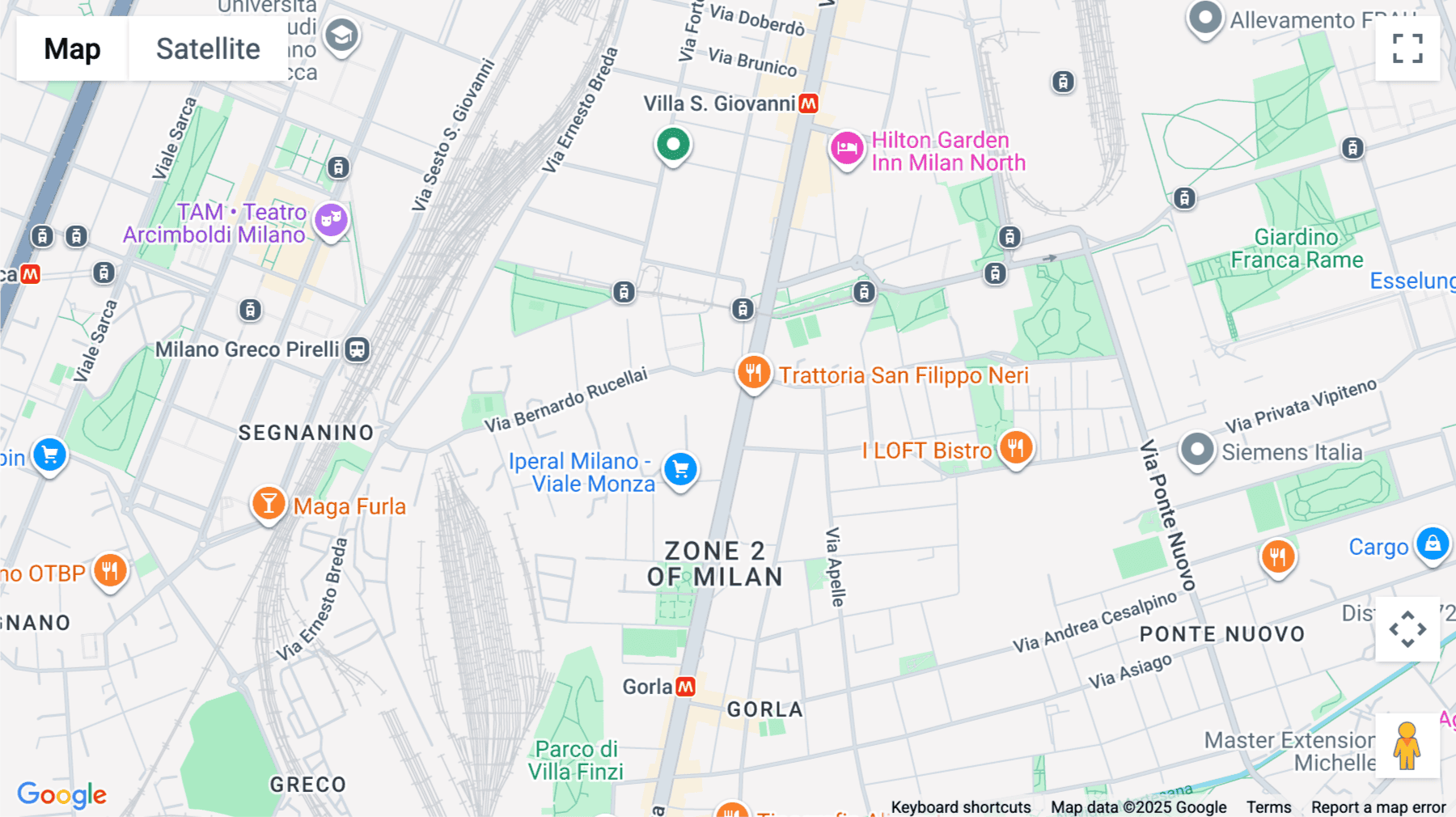 Click for interative map of Viale Monza, 259/265, Milan