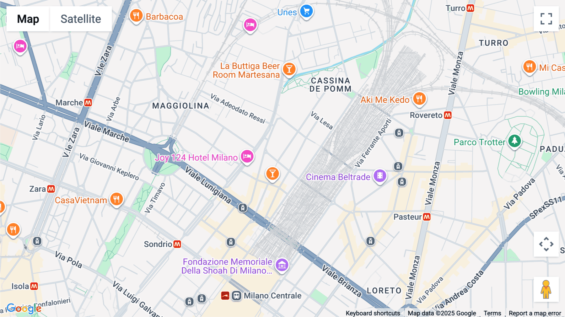 Click for interative map of Via Zuretti 34, Milan