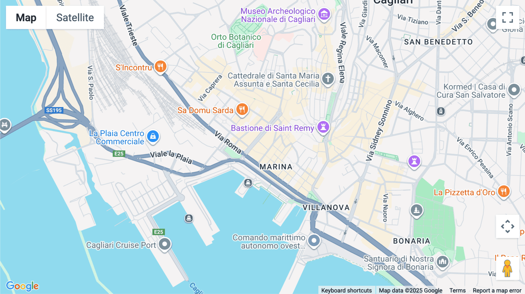 Click for interative map of Via Del Mercato Vecchio 9/11, Cagliari