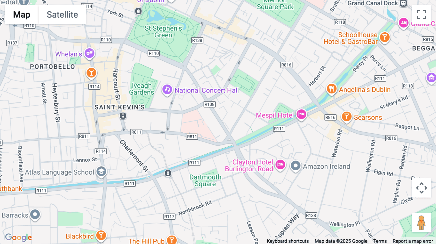 Click for interative map of 41 Leeson Street Lower, Dublin