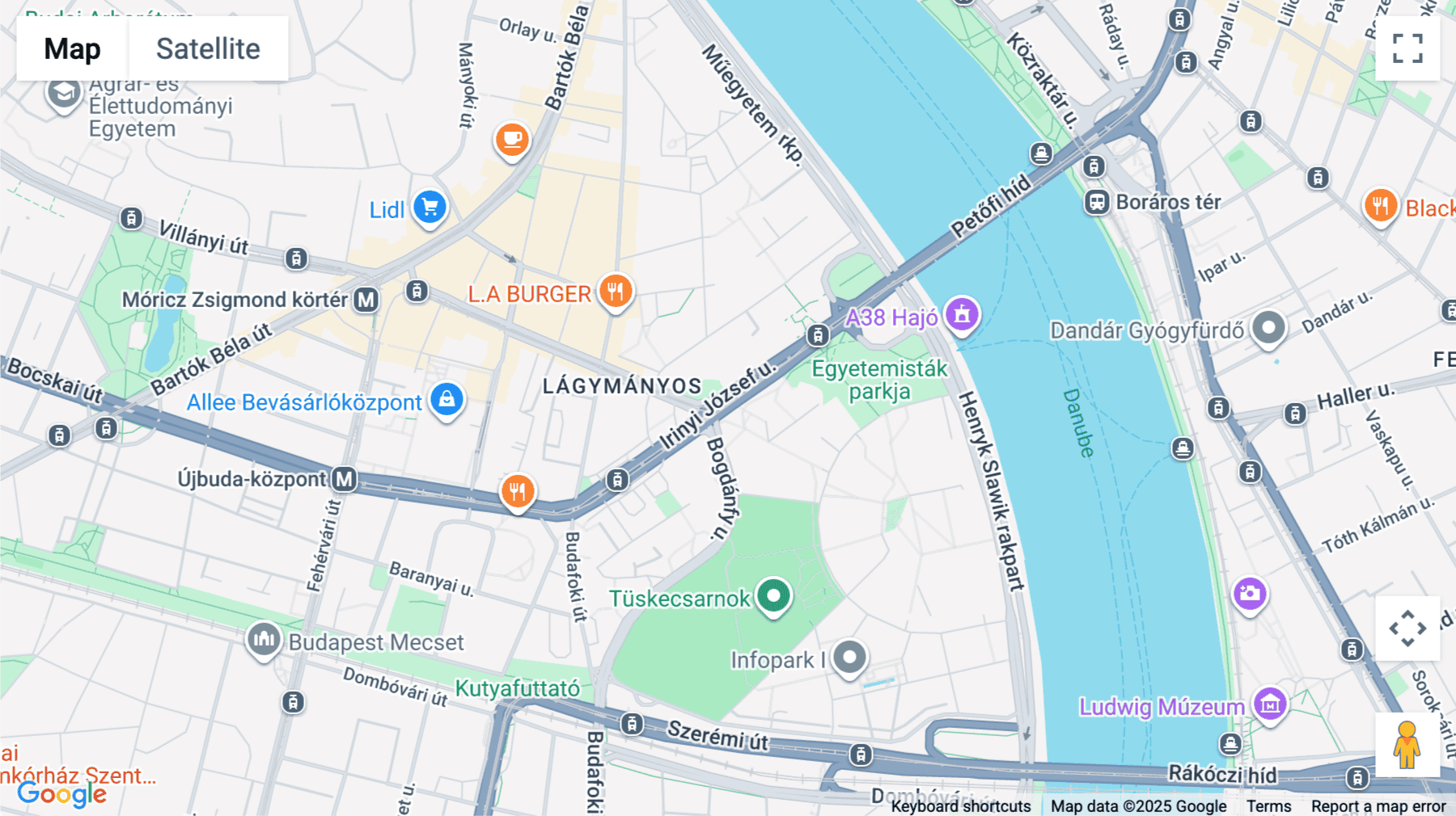 Click for interative map of Science Park Business Center, Irinyi József Utca, 4-20, Budapest
