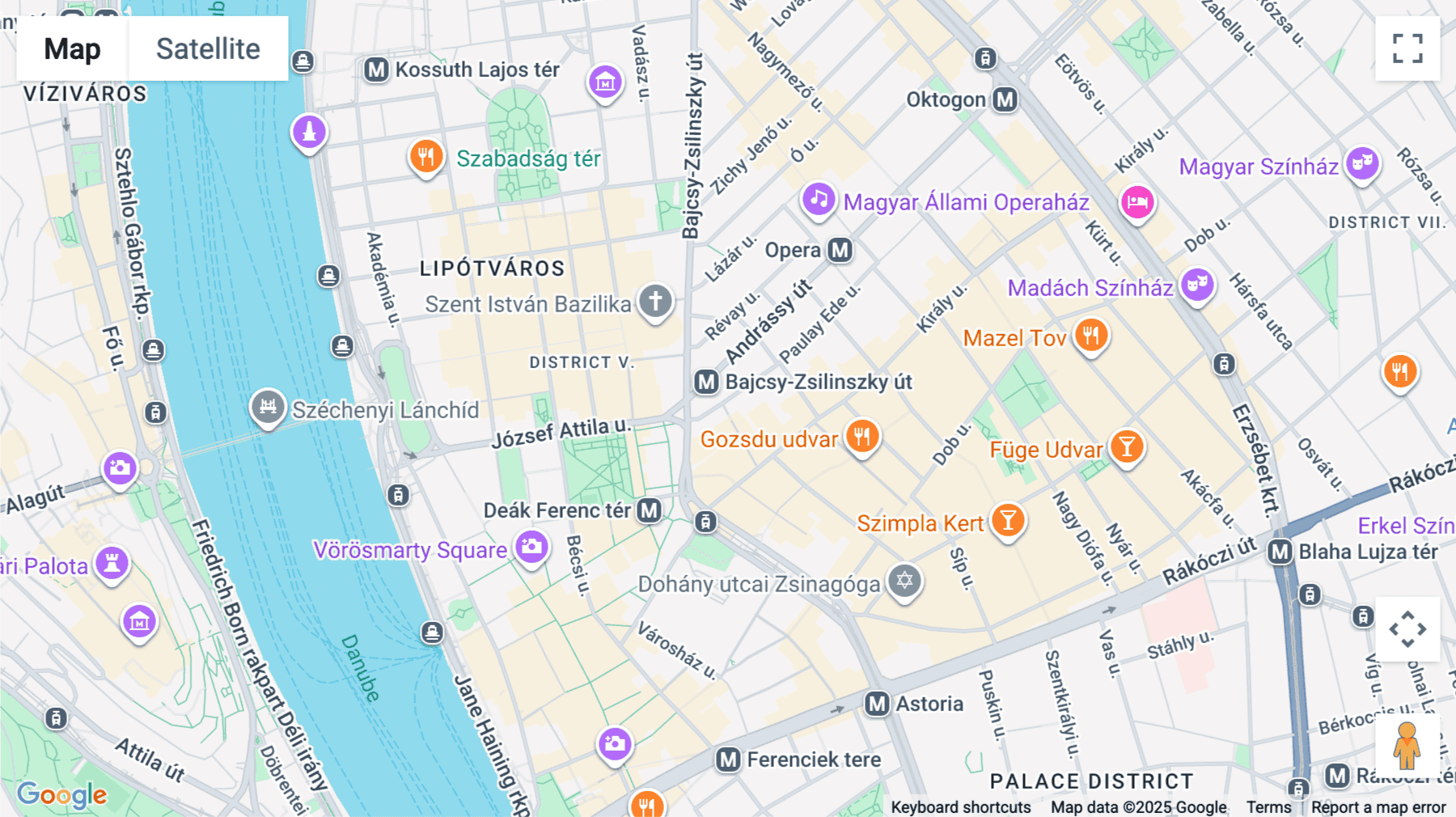 Click for interative map of Paulay Ede utca 3., Budapest