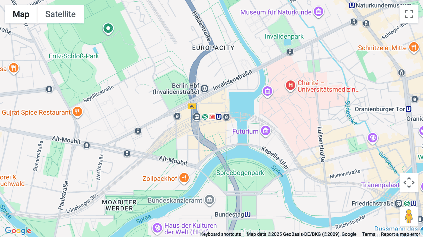 Click for interative map of Europaplatz 2, Berlin