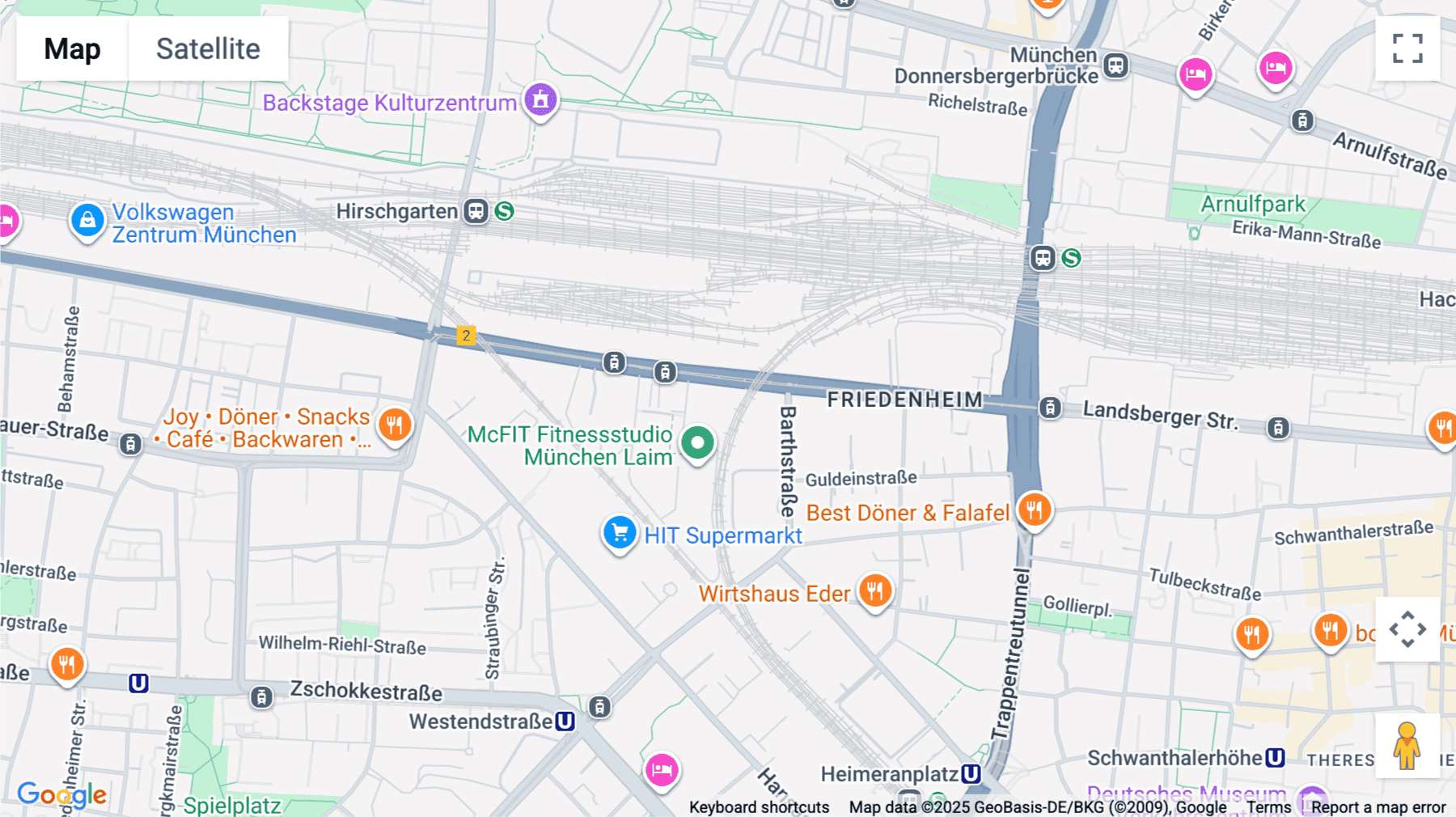 Click for interative map of Landsberger Strasse 155/Haus 1, Munich