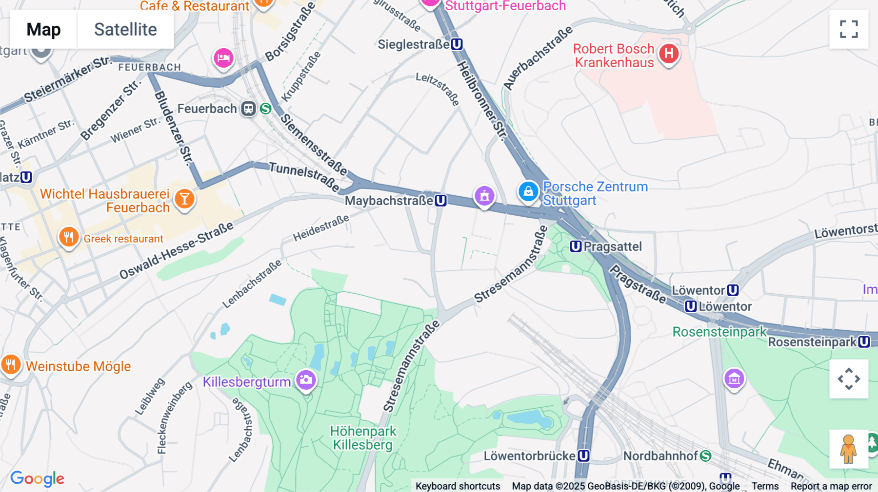 Click for interative map of Maybachstraße 20, Stuttgart