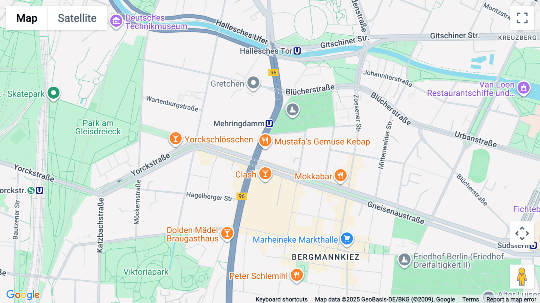 Click for interative map of Mehringdamm 33, 4th floor, Berlin