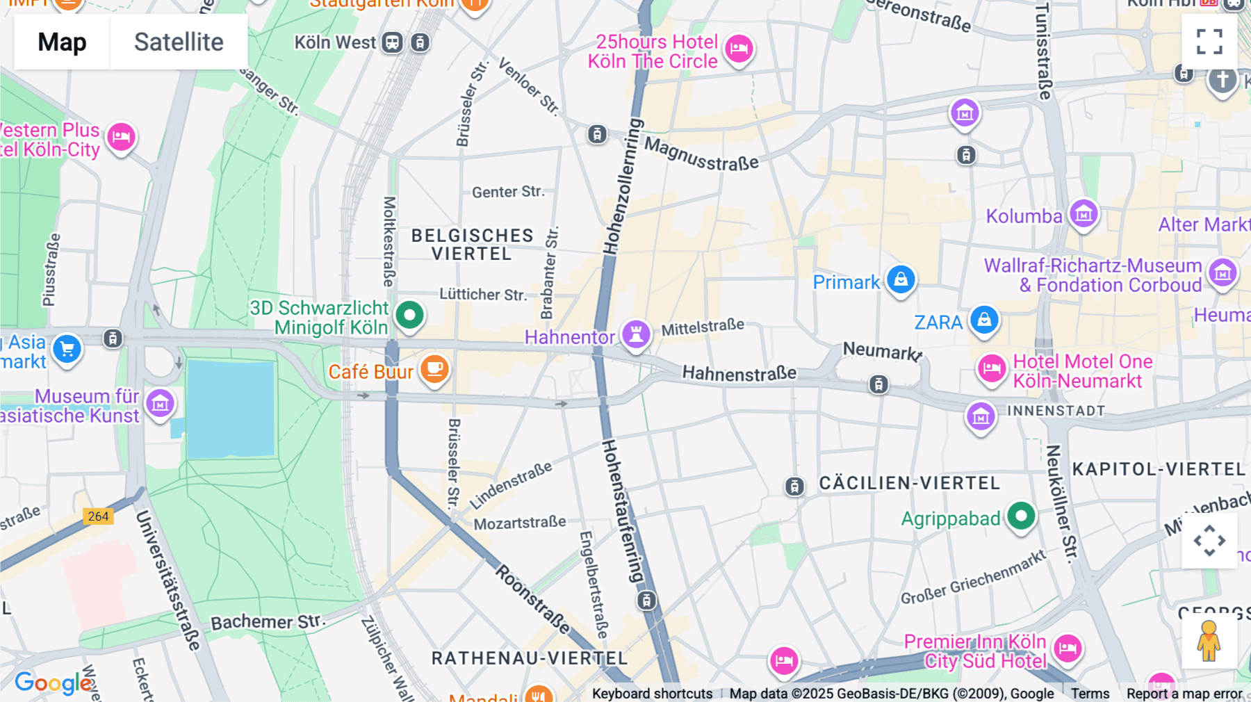 Click for interative map of Rudolfplatz 3, Cologne