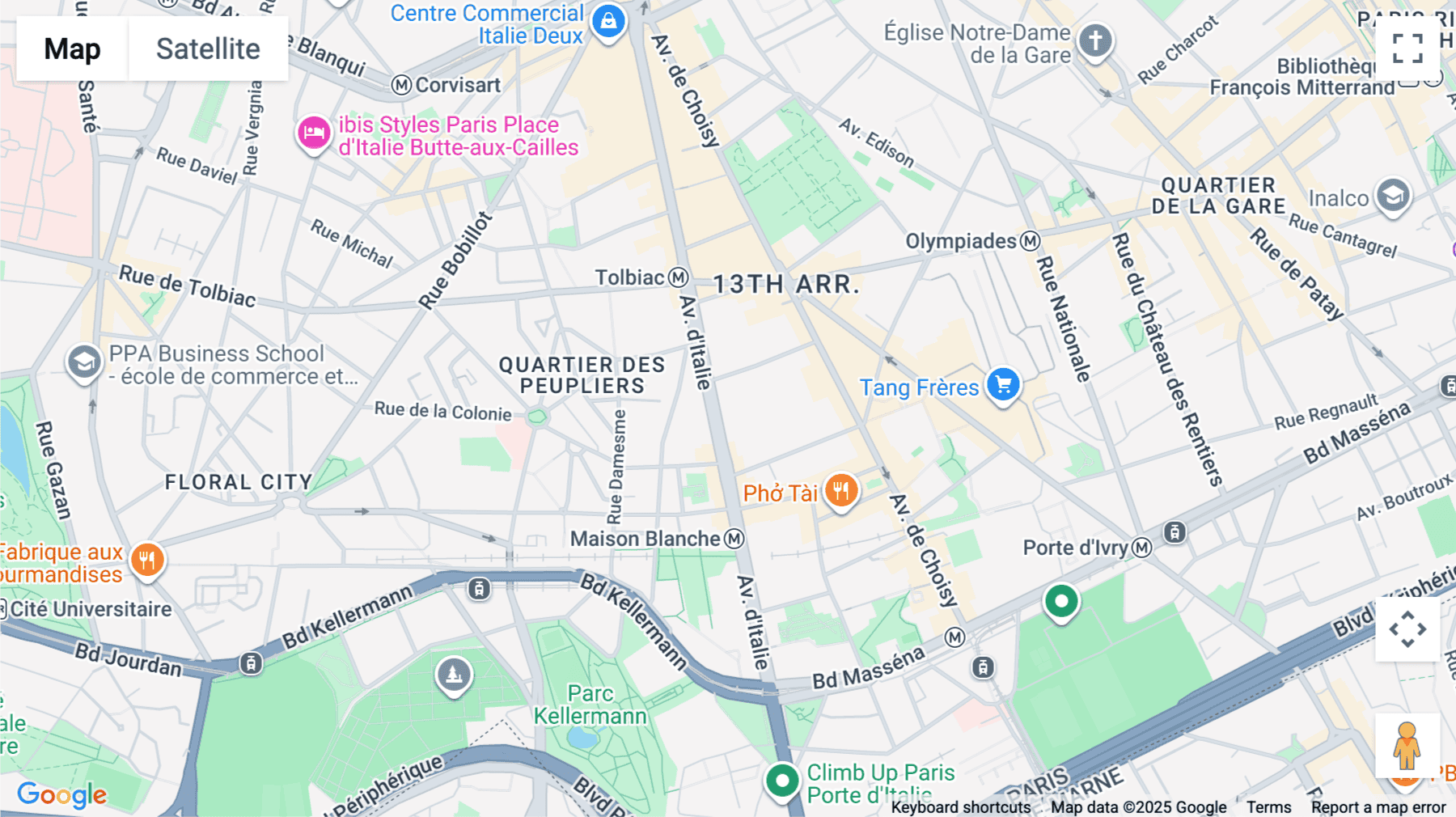 Click for interative map of 83 avenue d'Italie, Paris