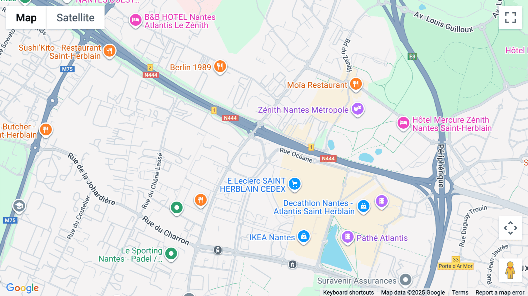 Click for interative map of 17 rue Océane, Saint Herblain, Nantes