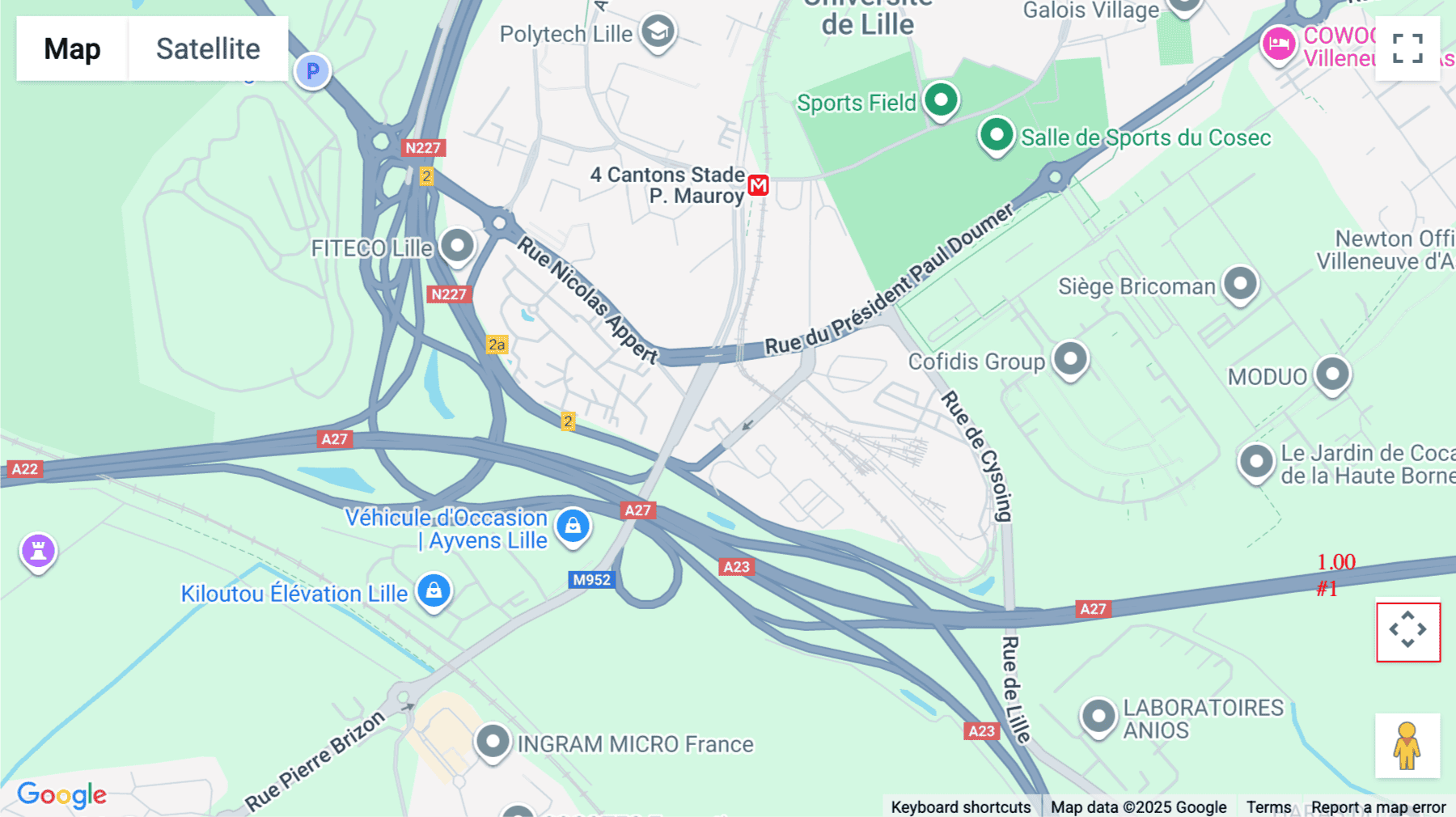 Click for interative map of 2 rue de l'épine, Villeneuve-dAscq