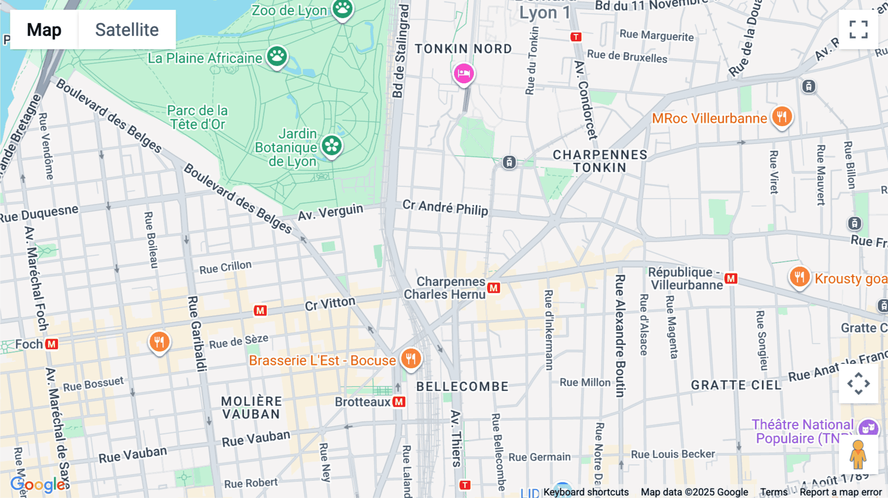 Click for interative map of 3 rue de Genève, Lyon