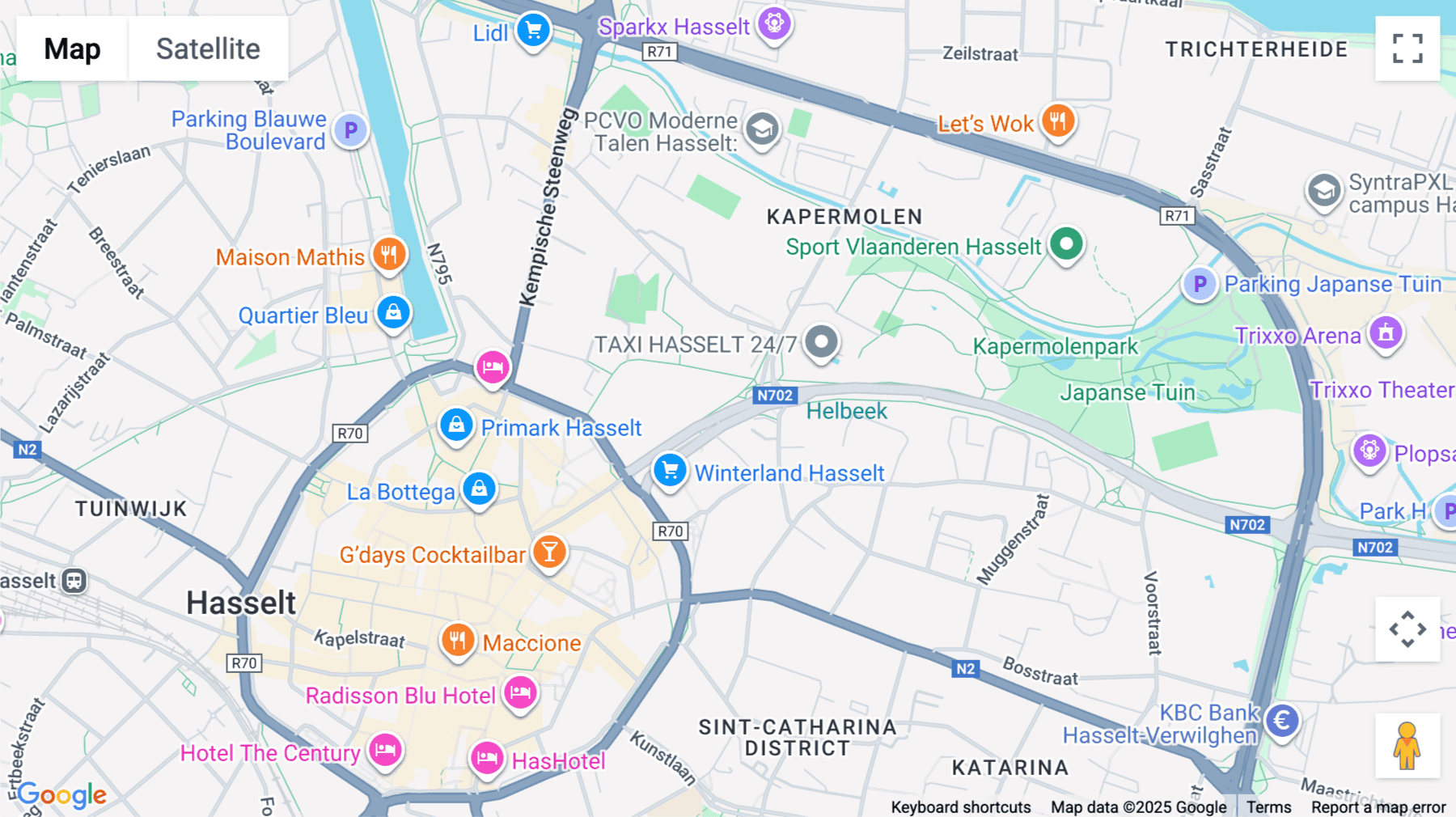 Click for interative map of Koning Boudewijnlaan 20A, Hasselt