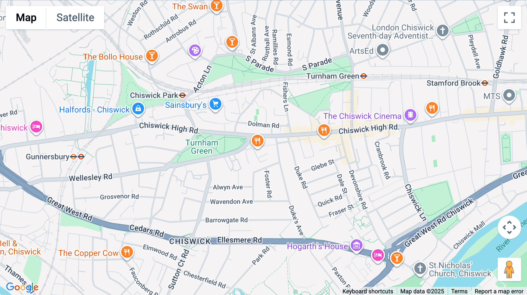 Click for interative map of Barley Mow Centre, 10 Barley Mow Passage, Chiswick, London