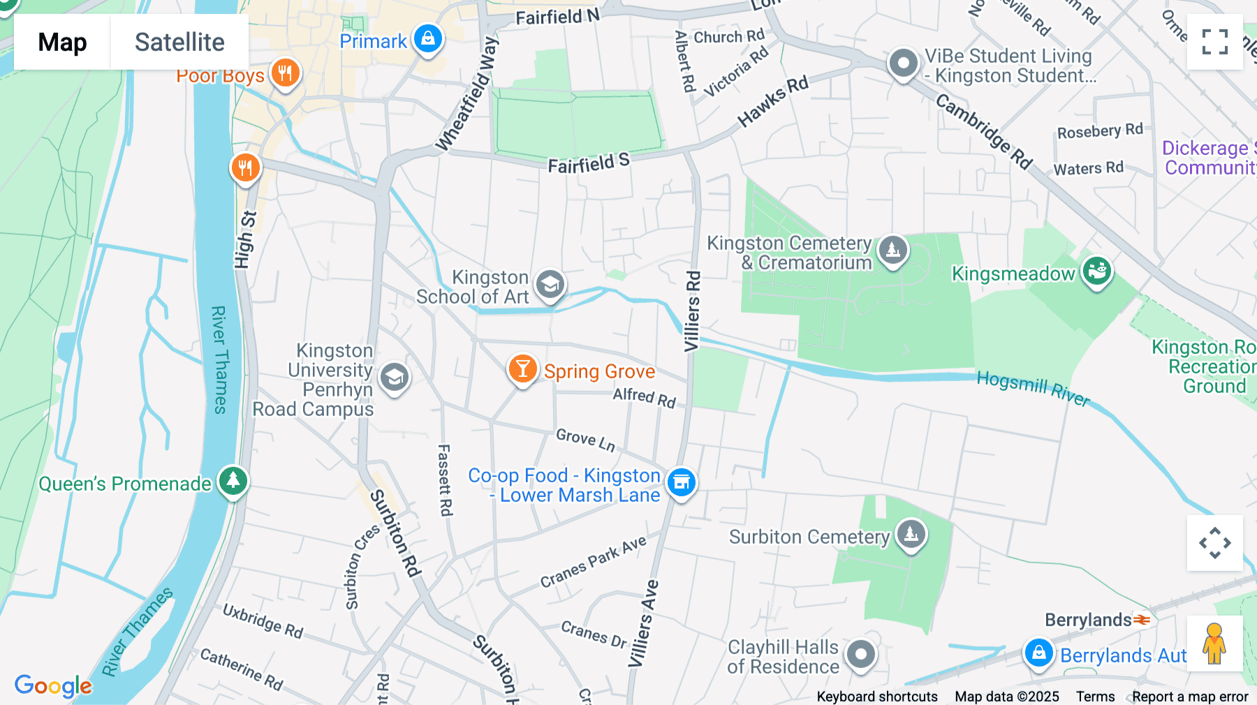 Click for interative map of Princess House, Horace Road, Kingston Upon Thames KT2