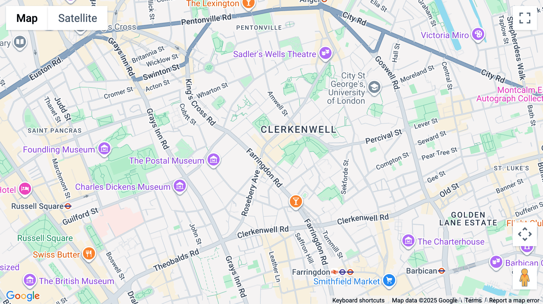Click for interative map of Exmouth House, 3/11 Pine Street, London