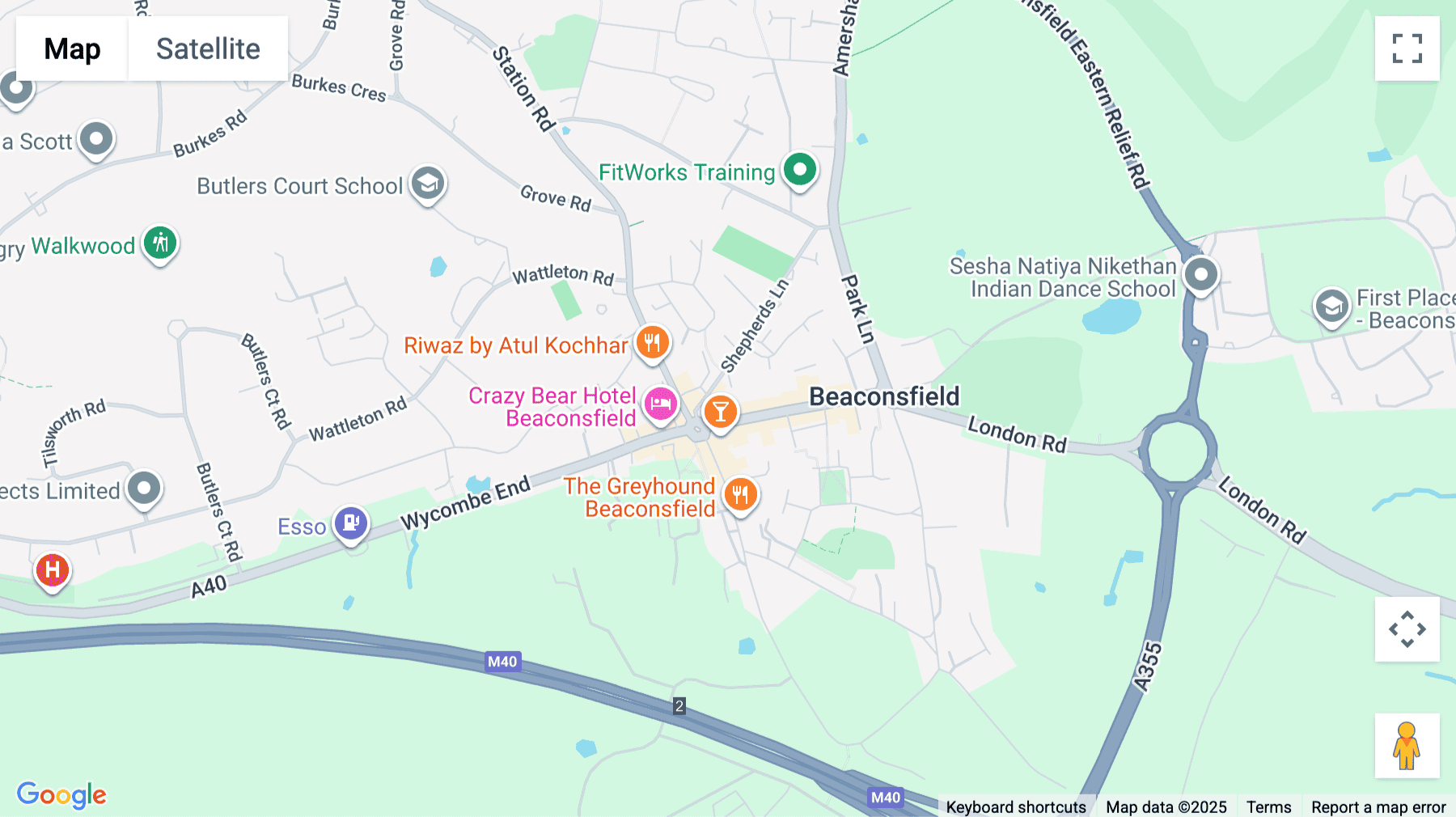 Click for interative map of 15 London End, Beaconsfield