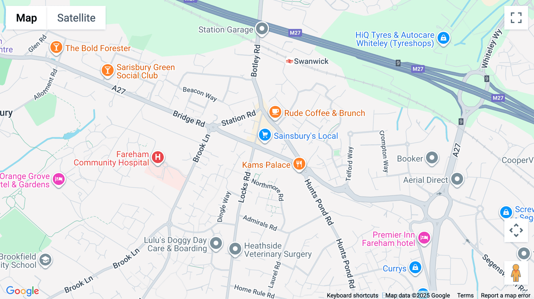 Click for interative map of 20, Bridge Road, Park Gate, Southampton, Hampshire, Park Gate