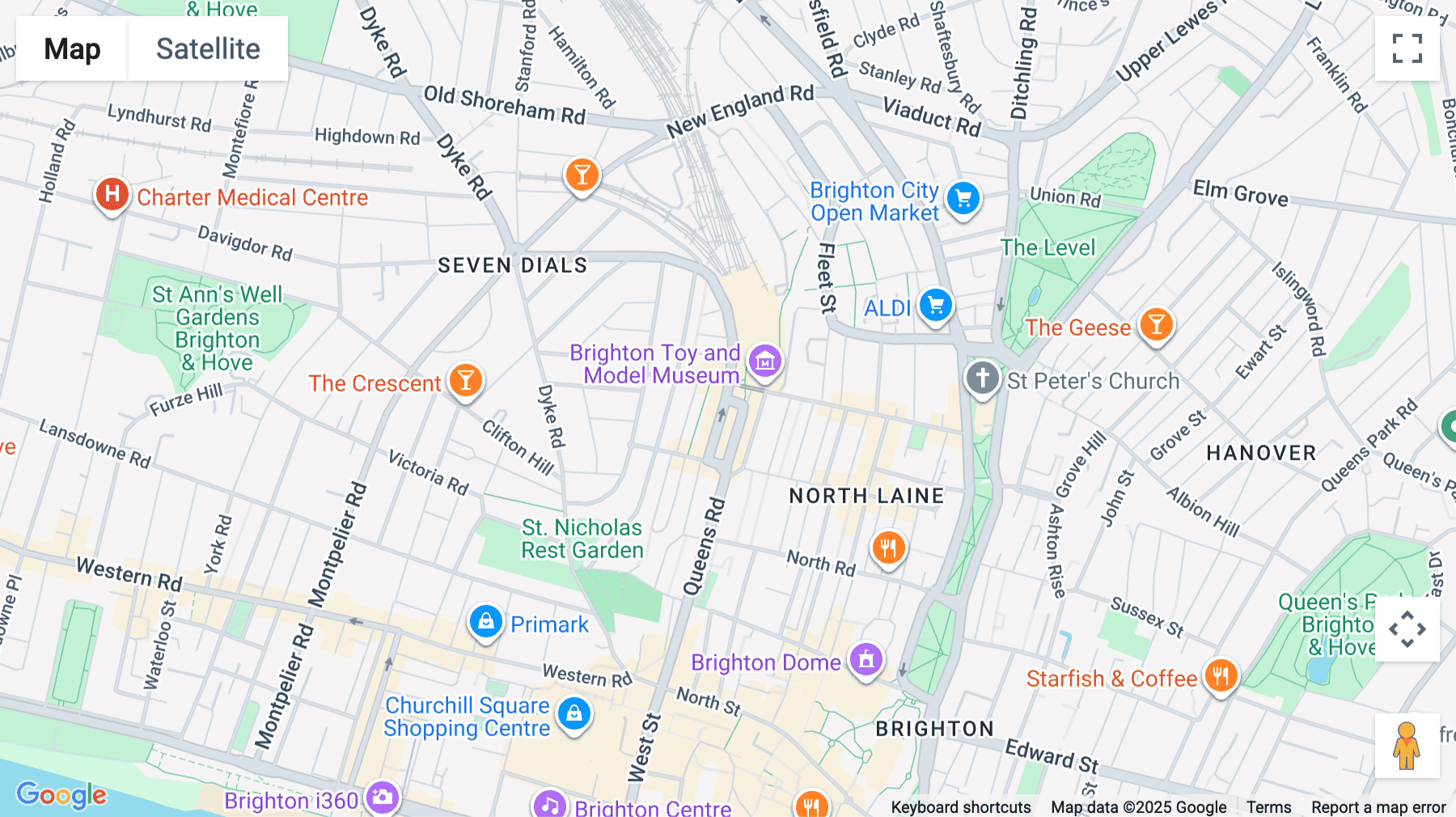 Click for interative map of Brighton Eco-Centre, 39-41 Surrey Street, Brighton