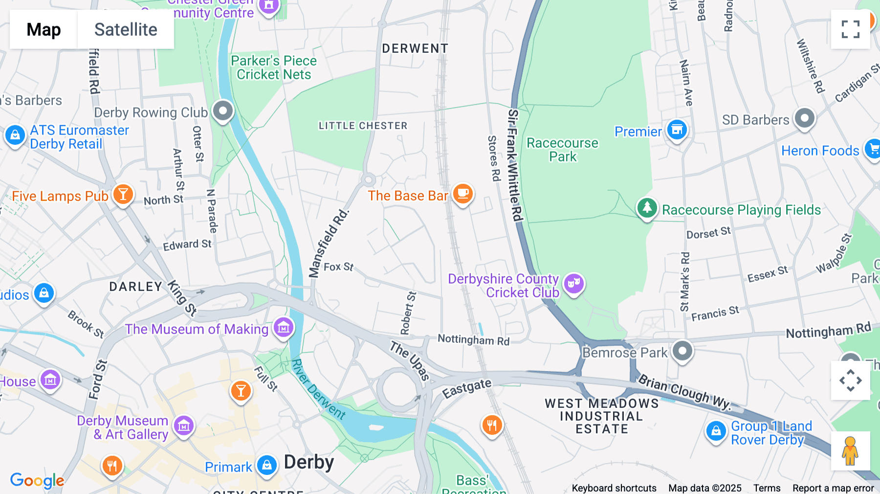 Click for interative map of Derwent Business Centre, Clarke Street, Derby