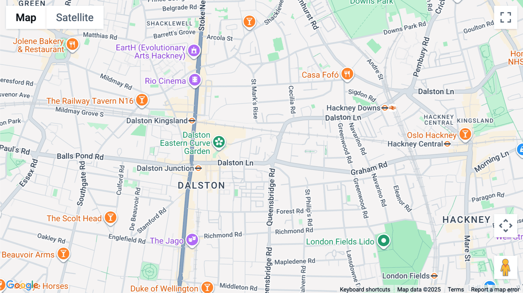 Click for interative map of 57 Dalston Lane, London, E8 2NG, London