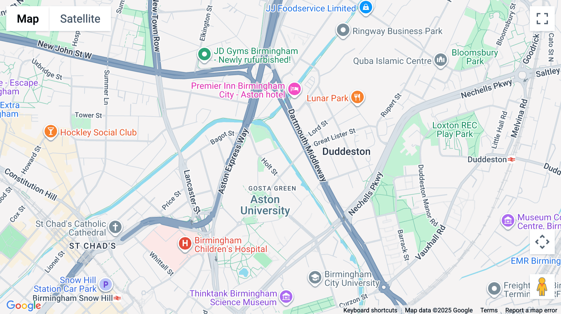 Click for interative map of Faraday Wharf, Holt Street, Birmingham, Birmingham