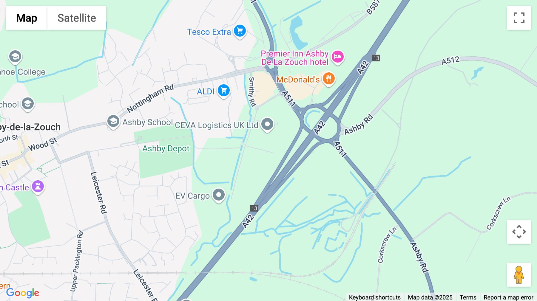 Click for interative map of 11 Charter Point Way, Ashby de la Zouch, Ashby-de-la-Zouch