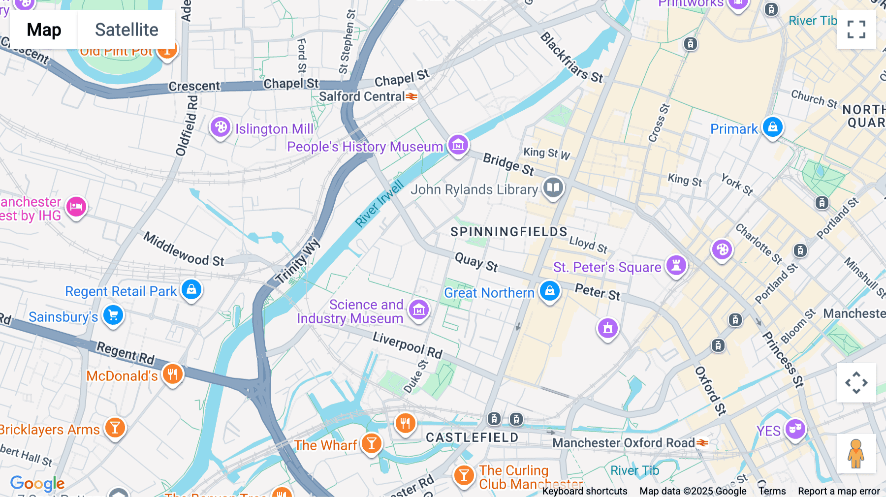 Click for interative map of This is the Space, 68 Quay Street, Manchester