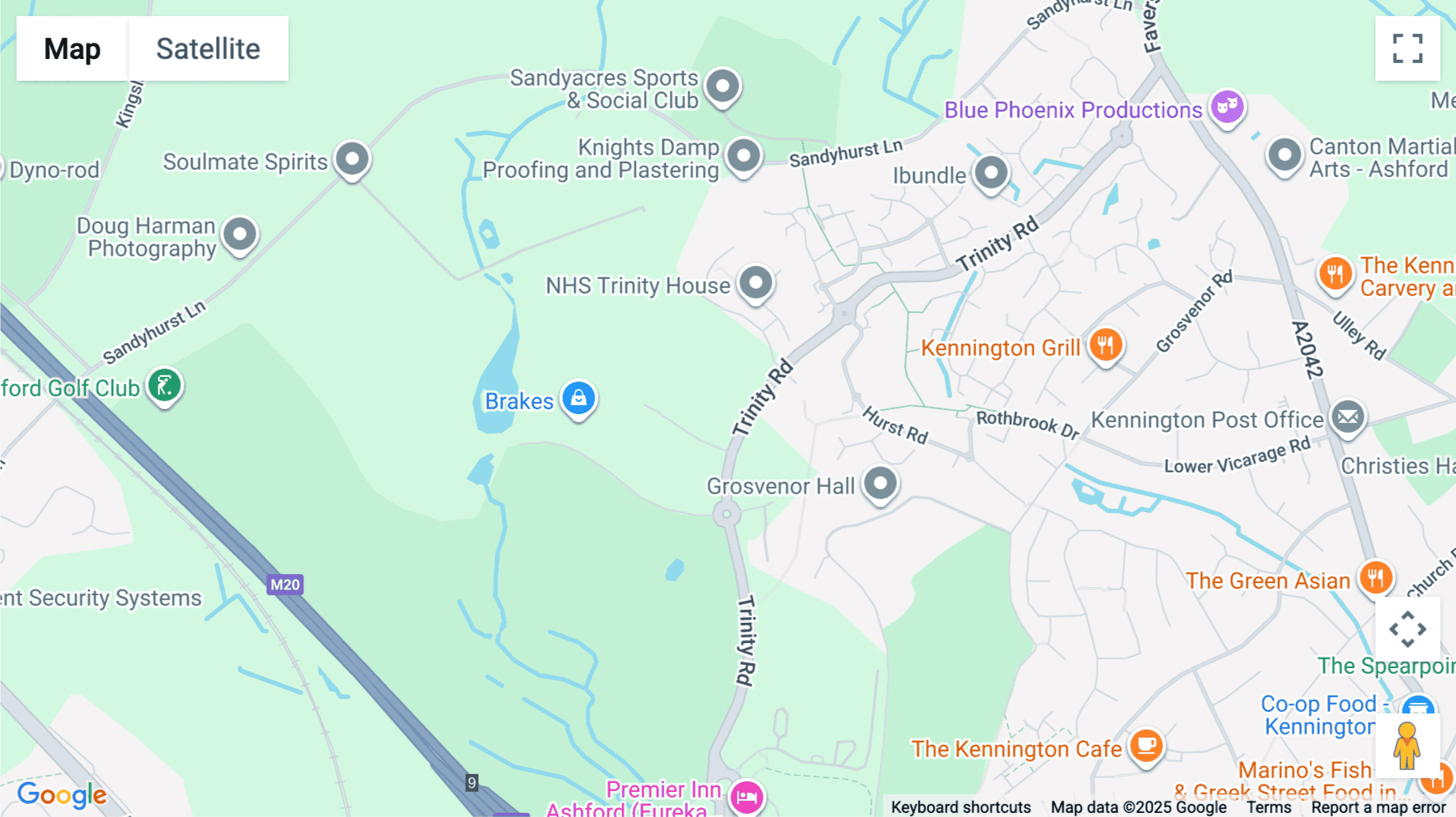 Click for interative map of 1600 Eureka Park, Lower Pemberton, Ashford