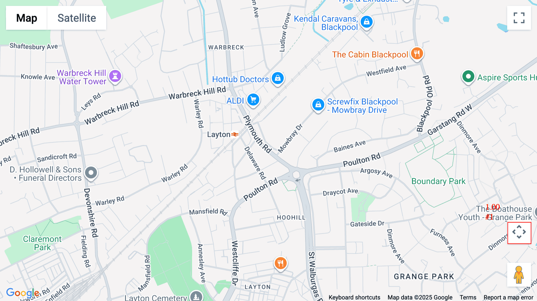 Click for interative map of 22 Plymouth Road, Blackpool, Blackpool