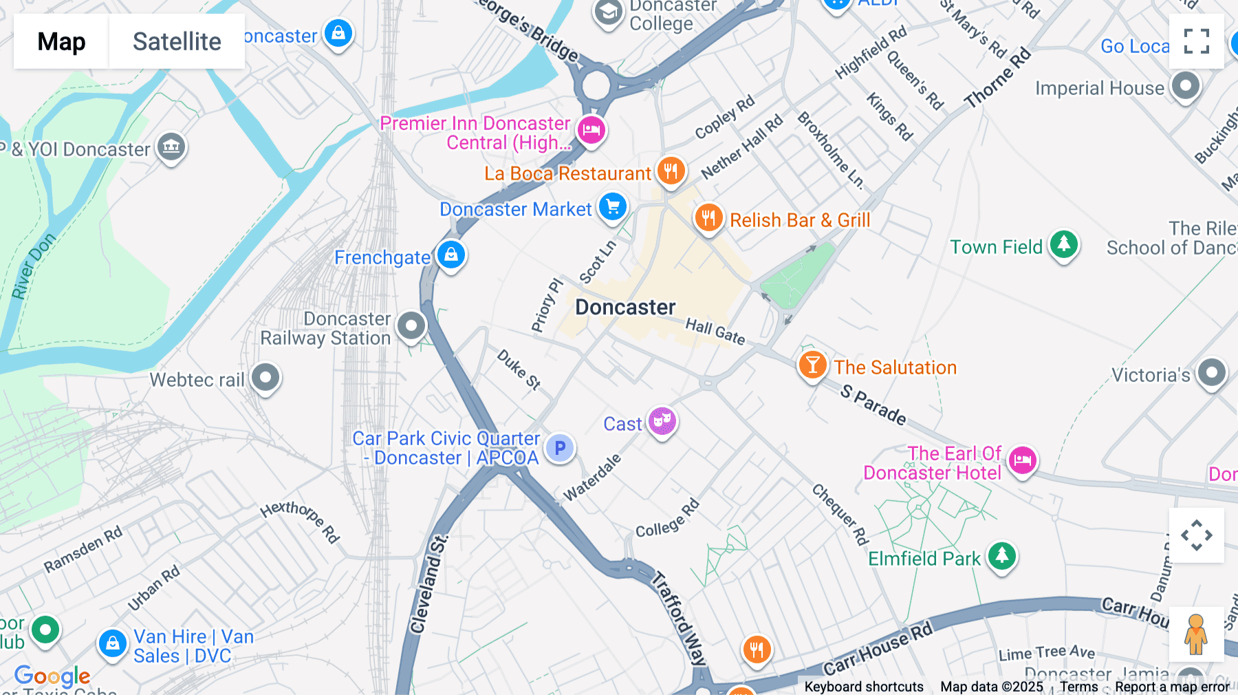 Click for interative map of 22-28 Wood Street, Doncaster