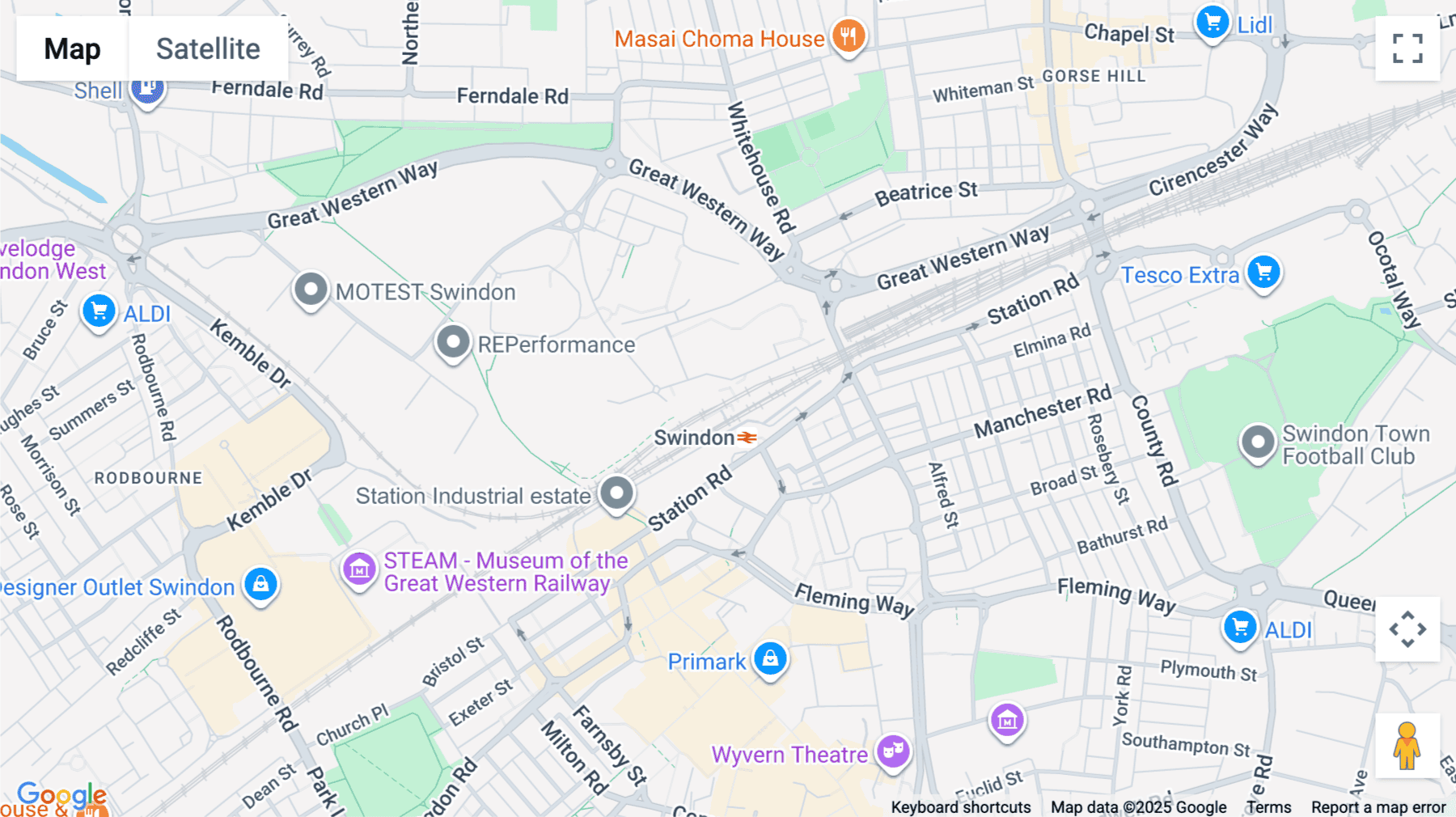 Click for interative map of 3 Newbridge Square, Swindon