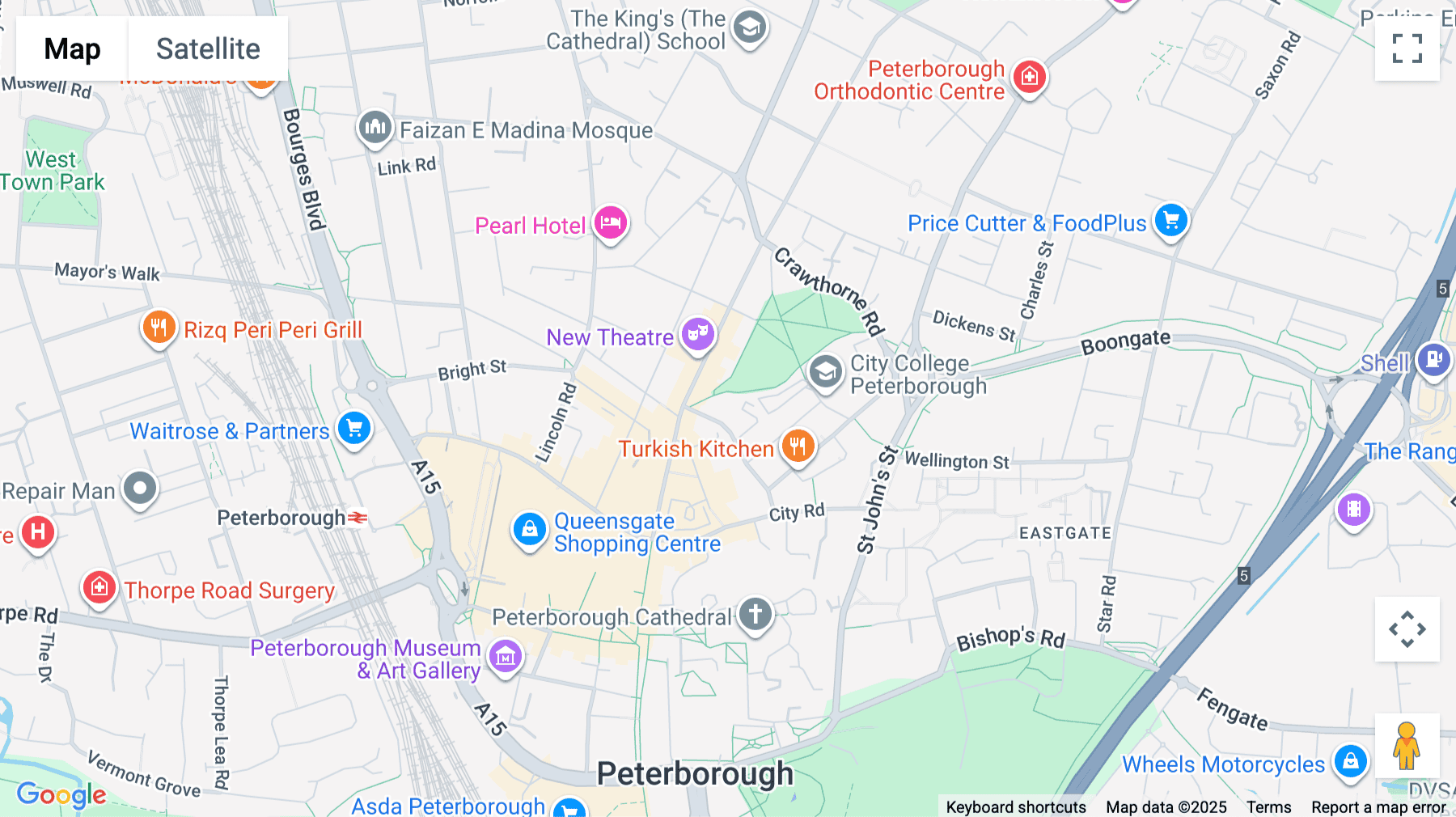 Click for interative map of Northminster House, Northminster Road, Peterborough