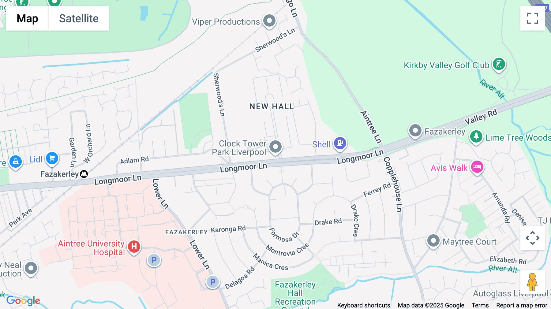 Click for interative map of Chimney Building, Clock Tower Park, Longmoor Lane, Liverpool, Liverpool