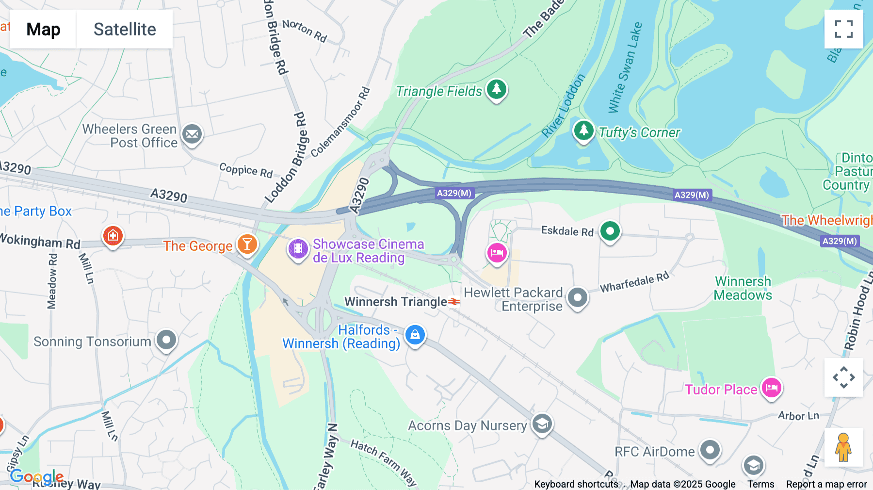Click for interative map of 100 Berkshire Place, Winnersh