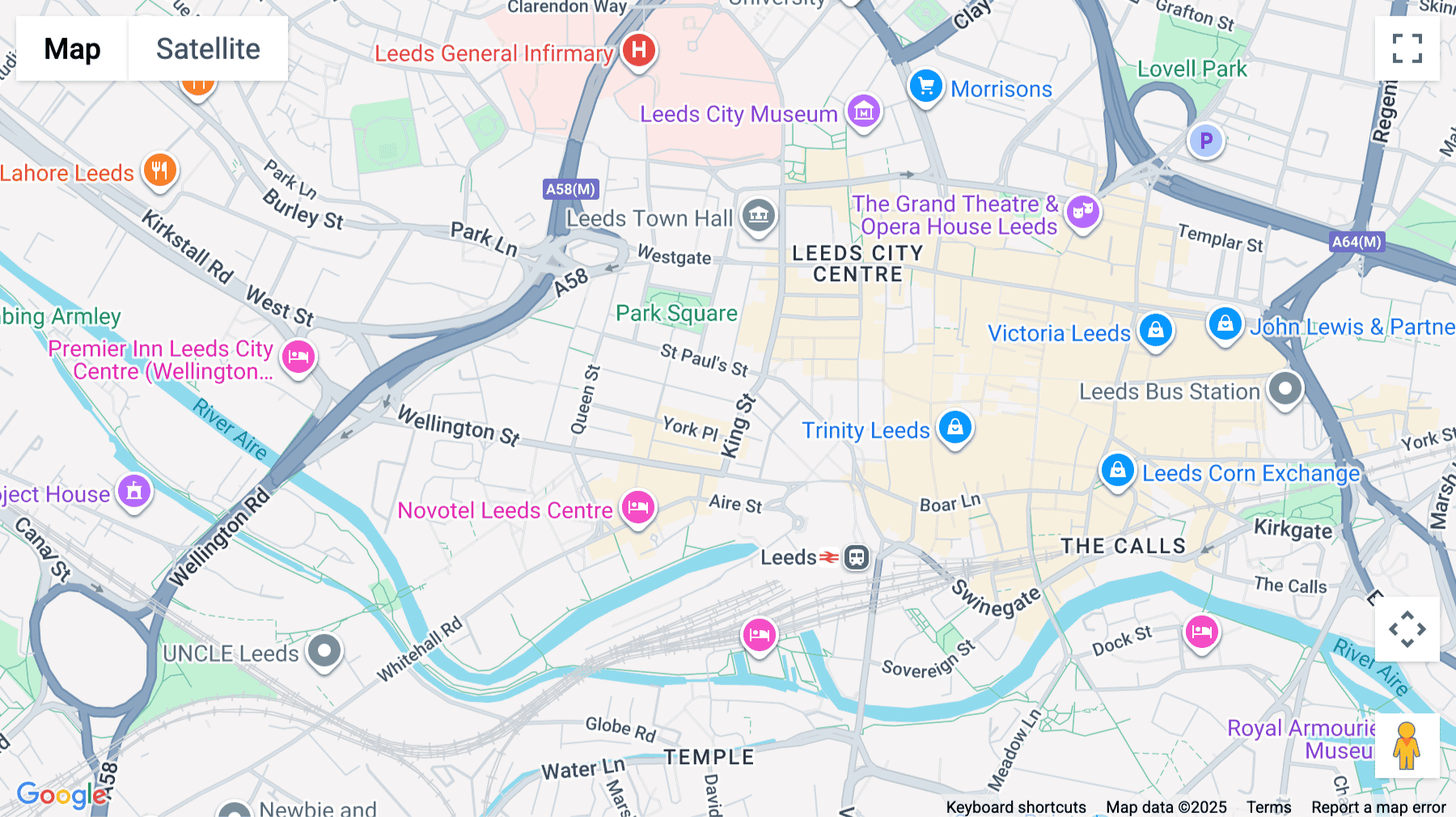 Click for interative map of Bank House, 3rd Floor, 27 King Street, Leeds