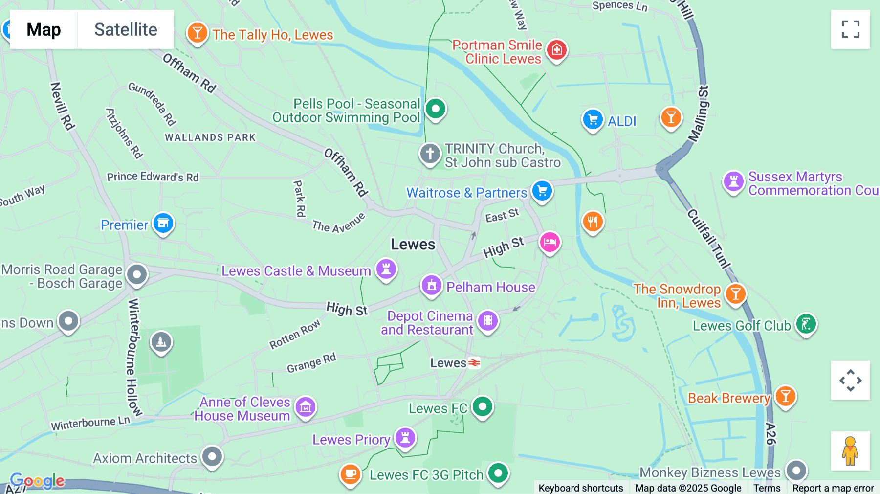 Click for interative map of Netwerks, 4 Fisher Street, Lewes