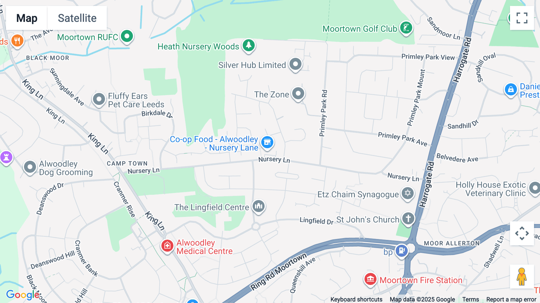 Click for interative map of Madison Offices, Nursery Lane, Alwoodley, Leeds